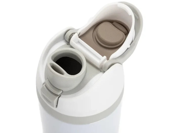 Sublimation 32oz/960ml Stainless Steel Water Bottle with Flip One Touch Portable Lid(Glossy Gray)