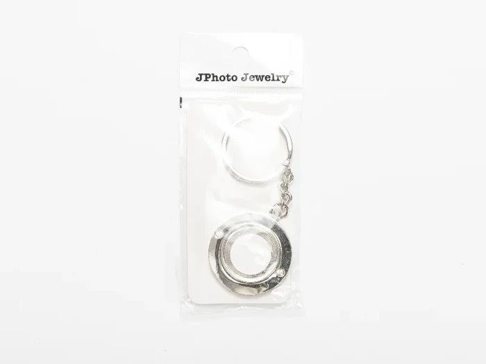 Sublimation Blank Metal Rotatable Keychain（Round）