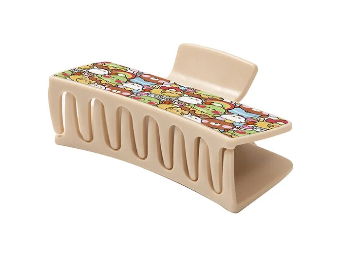 Sublimation Blanks Adult Ponytail Clip w/ Insert(Cream color,5.4*10.5*4.2cm)