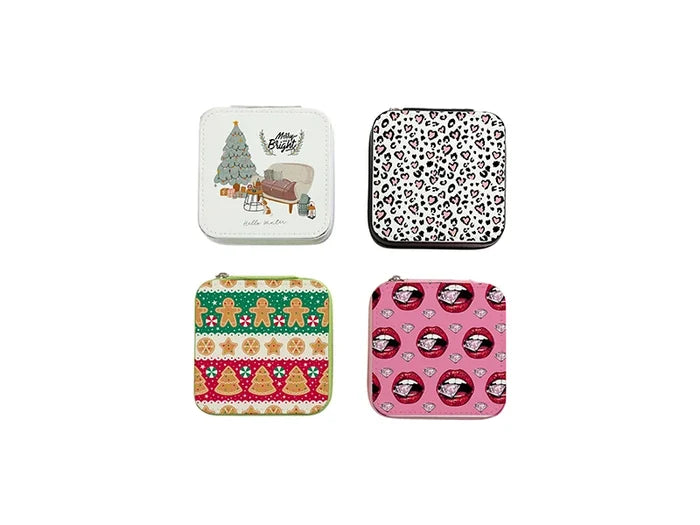 Sublimation Blanks PU Jewelry Box w/insert (10*10*5cm,Light Green)