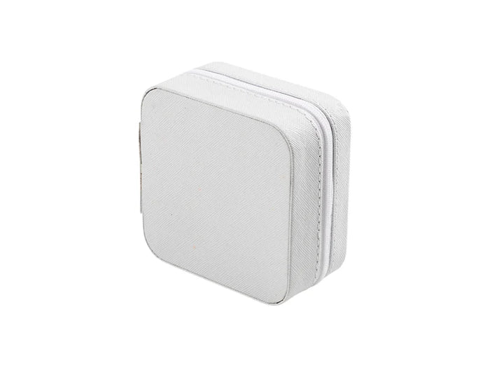 Sublimation Blanks PU Jewelry Box w/insert (10*10*5cm,White)
