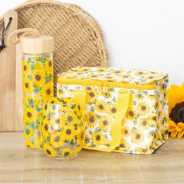 Sunflower Print Lunch Bag 🇬🇧