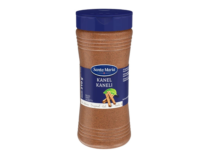 Santa Maria Kanel Malen 210g jar – Swedish ground cinnamon for kanelbullar and Swedish baking, made by Santa Maria