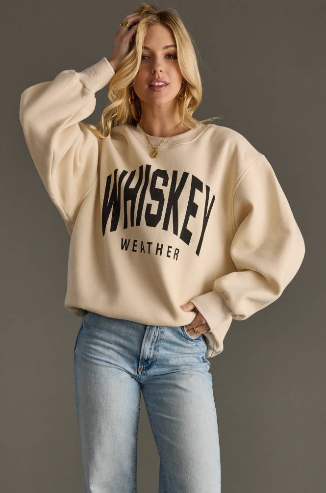 Tan Whiskey Weather Sweatshirt