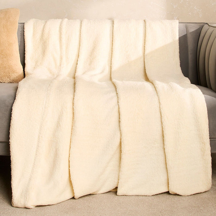 Teddy Fleece Throw - Cream 🇬🇧