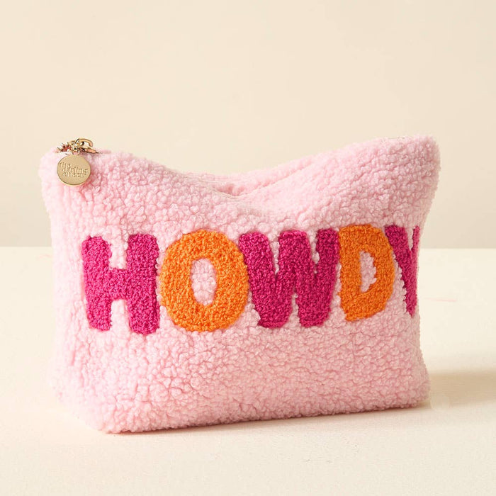 Teddy Pouch- Pink Howdy
