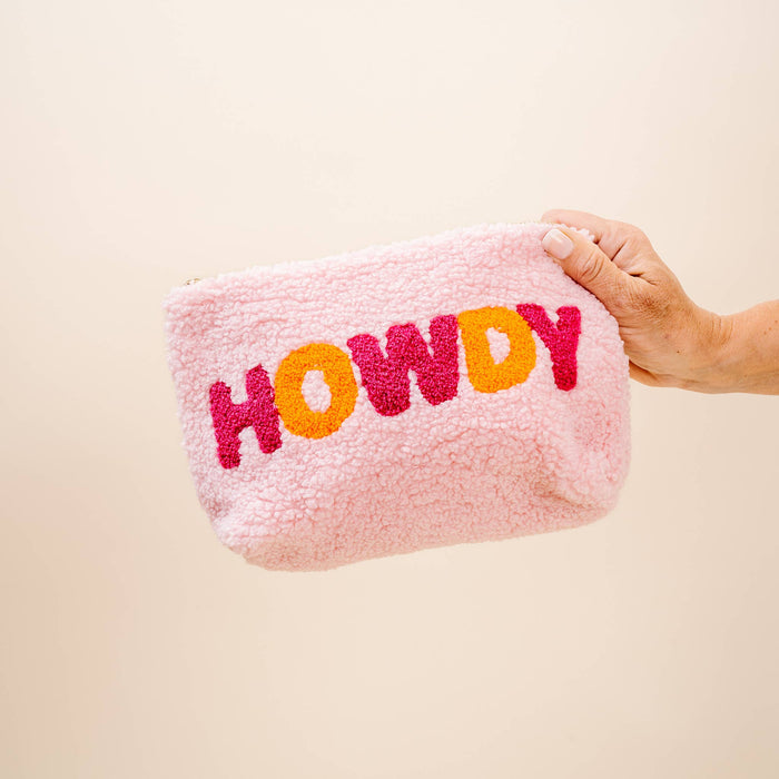Teddy Pouch- Pink Howdy