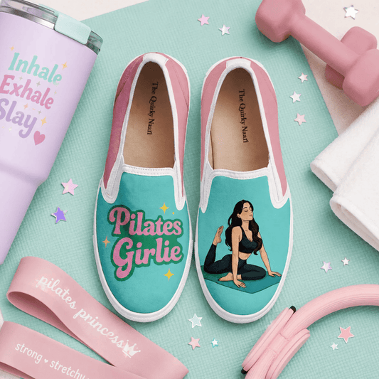 The Pilates Girlie Slipons - The Quirky Naari