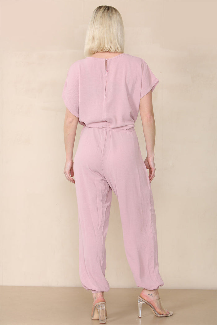 Tie Waist Stylish Harem Jumpsuit 🇬🇧