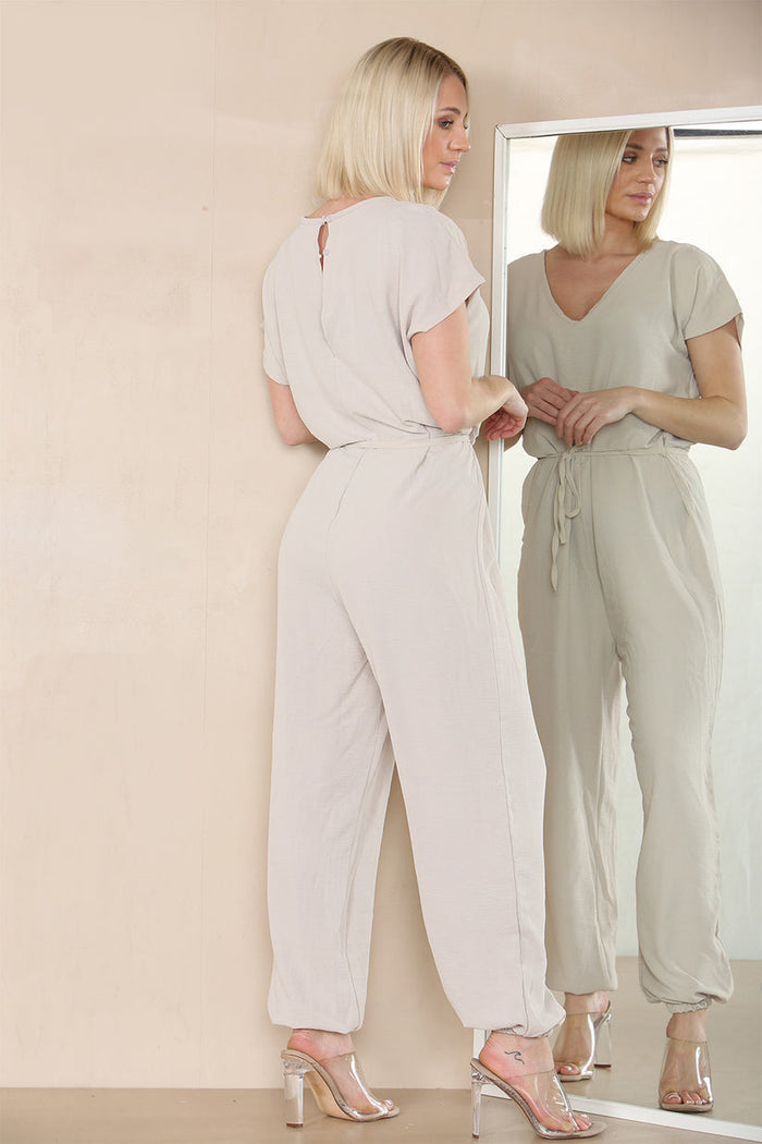Tie Waist Stylish Harem Jumpsuit 🇬🇧