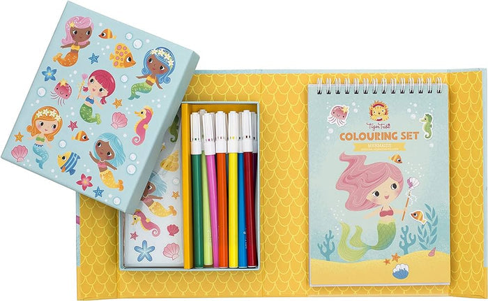 Tiger Tribe Colouring Set Mermaids