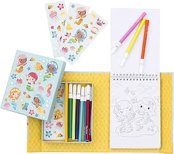 Tiger Tribe Colouring Set Mermaids
