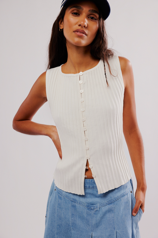 Tilly Vest - Ivory