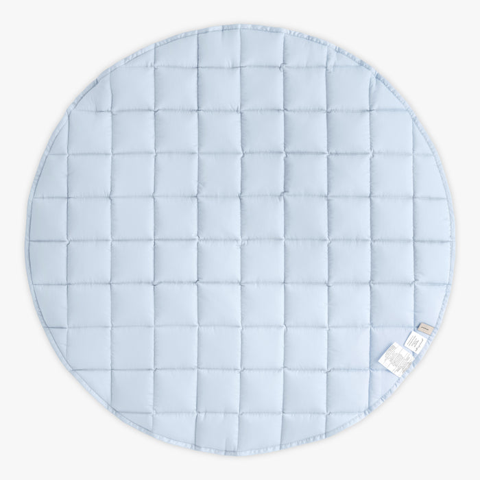 Transit Treasures Playmat backside in solid blue