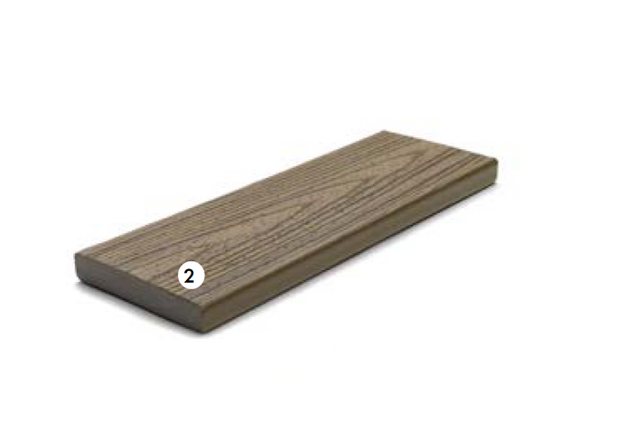 Trex Square Edge Board, Composite deck board, 25 Year Warranty - Image 2