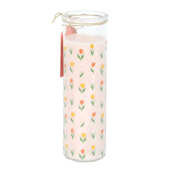 Tulip Print French Tulip Tube Candle 🇬🇧