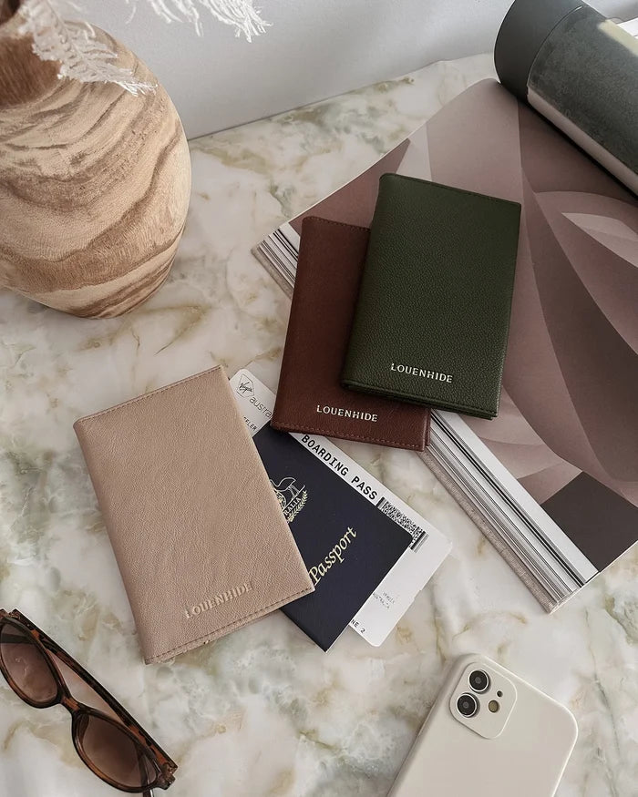 Venice Passport Holder - Saddle Malt