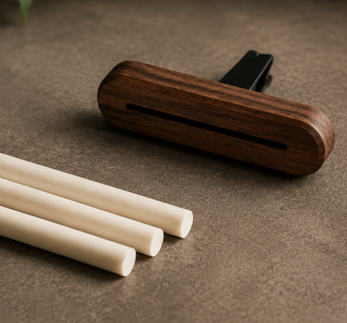 Vent Clip Car Air Freshener - Natural Walnut Woodgrain