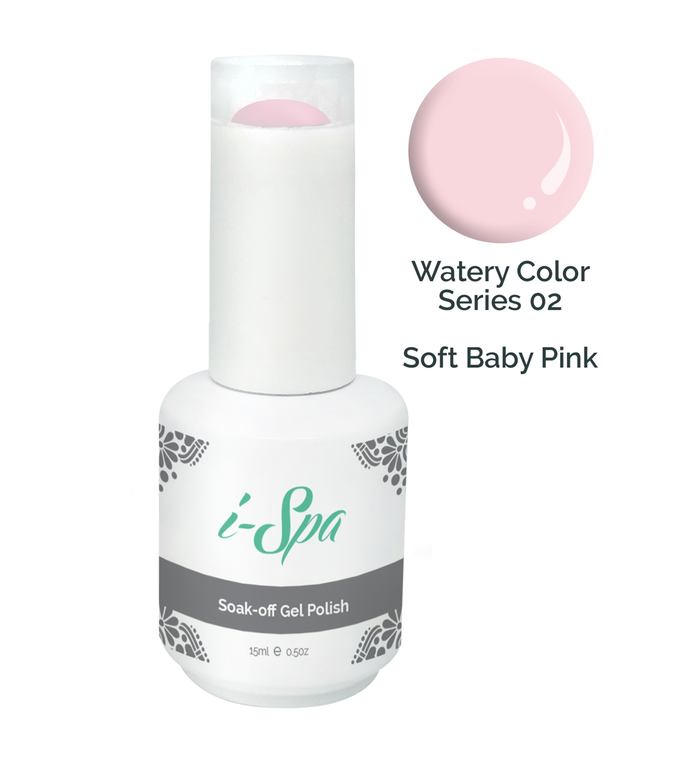 Watery Color series 02 - Soft Baby Pink
