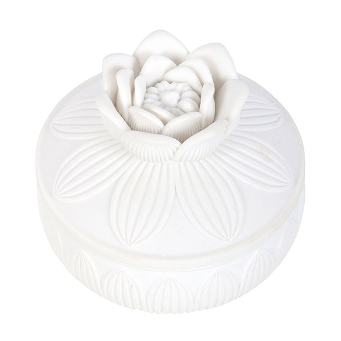 White Lotus Flower Trinket Box 🇬🇧