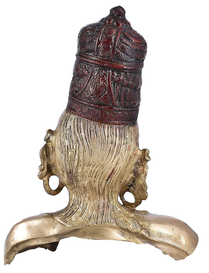 White Whale Brass Goddess Parvati Idol Figurine Home Decorative Showpiece