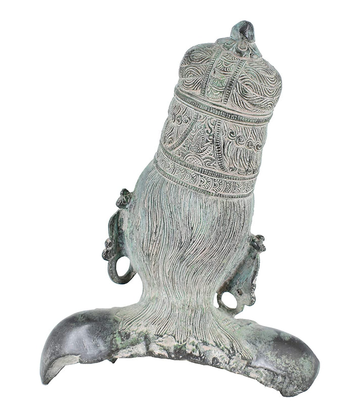 White Whale Brass Goddess Parvati Idol Figurine Home Decorative Showpiece