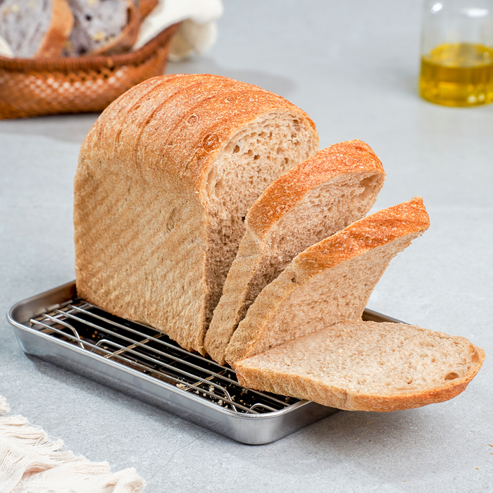 Whole-Wheat Sourdough Loaf