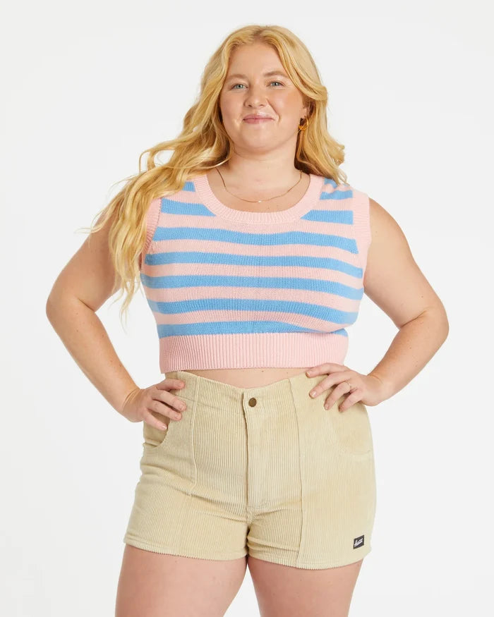 Women's Corduroy Solid Short Sand