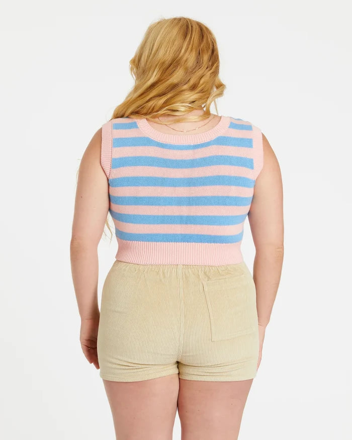 Women's Corduroy Solid Short Sand