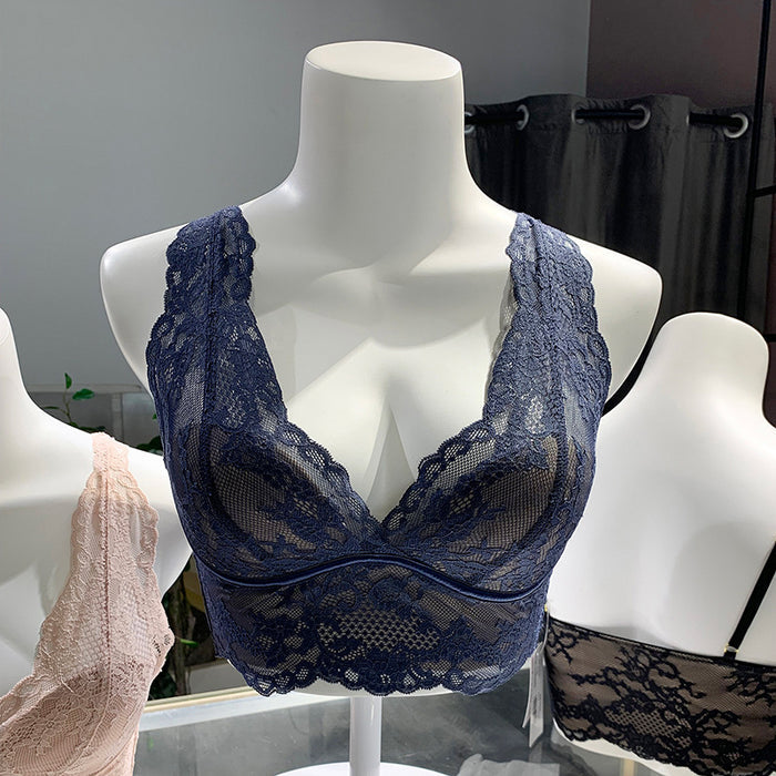 Womens French-style Backless Wireless Camisole Lingerie 🇨🇳