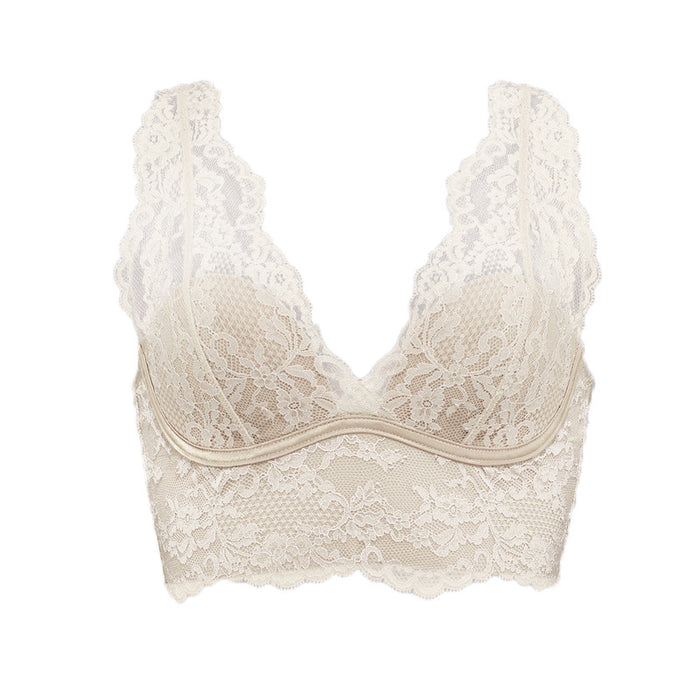 Womens French-style Backless Wireless Camisole Lingerie 🇨🇳