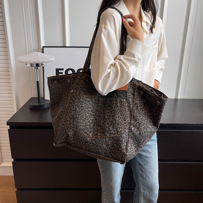 Womens Stylish High-Capacity One-Shoulder Canvas Bag 🇨🇳