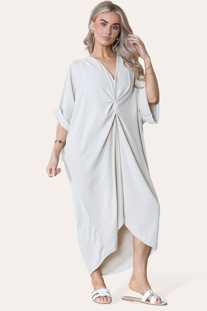 Cream/White / One Size UK Fit (Up to 20) / 1
