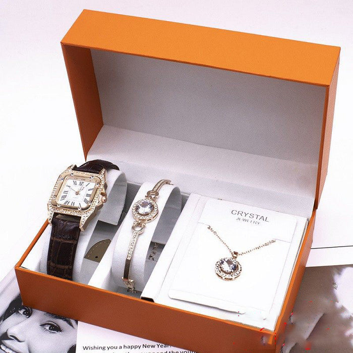 Wrist Watch Set Foreign Trade Watches Women New Necklace Bracelets Wristwatches Women 🇨🇳