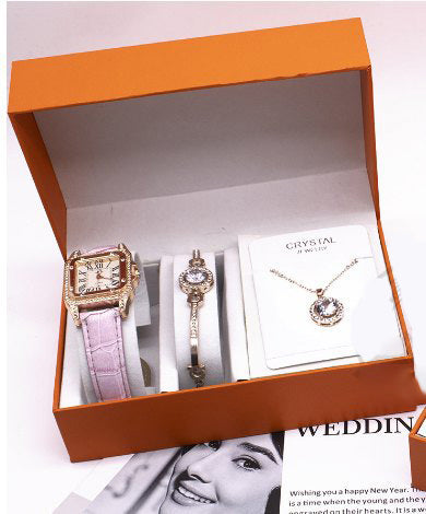 Wrist Watch Set Foreign Trade Watches Women New Necklace Bracelets Wristwatches Women 🇨🇳