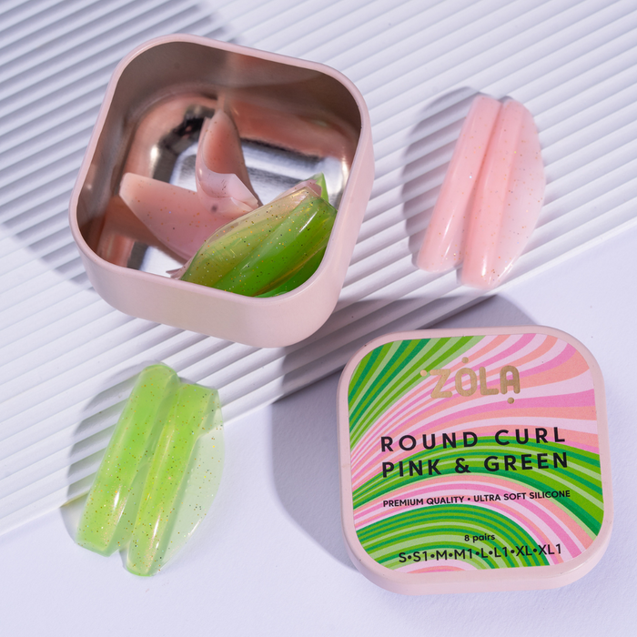 Zola - Lash Lift Shields - Round Curl (Pink & Green 8 Sizes)